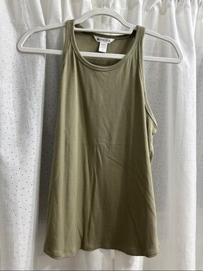 Athleta Olive Racerback Tank Top